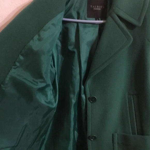 Green Wool Talbots Coat - Picture 6 of 8